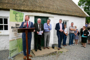 Leitrim County Council Cathaoirleach, John McCartin speaking at the Opening