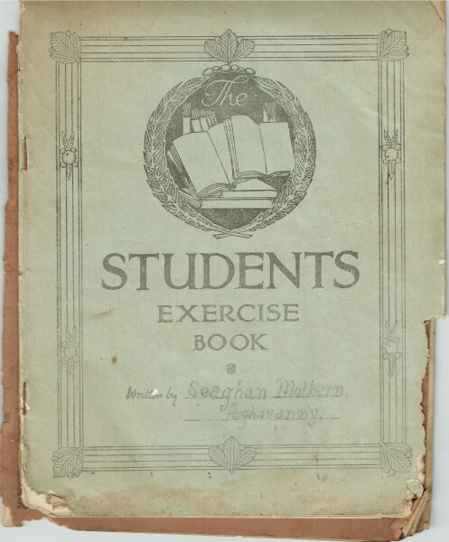Front of book